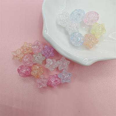 100 Piezas Fabricación de Joyería Cuentas Estrella DIY Hallazgos Cuentas Sueltas Hecho a Mano Cuentas para Collares Pulseras Cuentas de Cristal para Artesanía