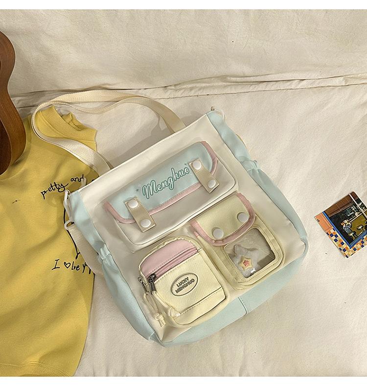 College Cute Large Capacity Middle and High School Students Computer School Bag Casual Versatile Backpack Commuting Sweet Makeup Bag