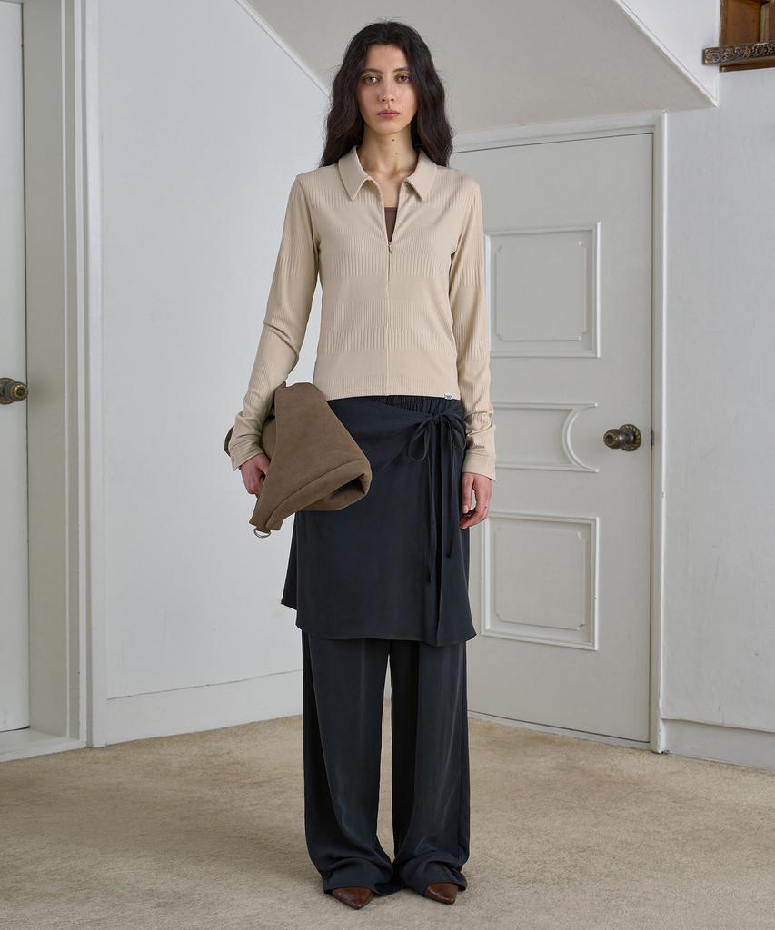Simeteuligpeosenteu Silky Skirt & Pants / Black