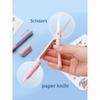 1 PIÈCE Ciseaux Pliables Simples Coupe-papier Couteau 2 en 1 Multifonctionnel Forme de Stylo de Poche Outils de Découpe pour Scrapbooking Gravure