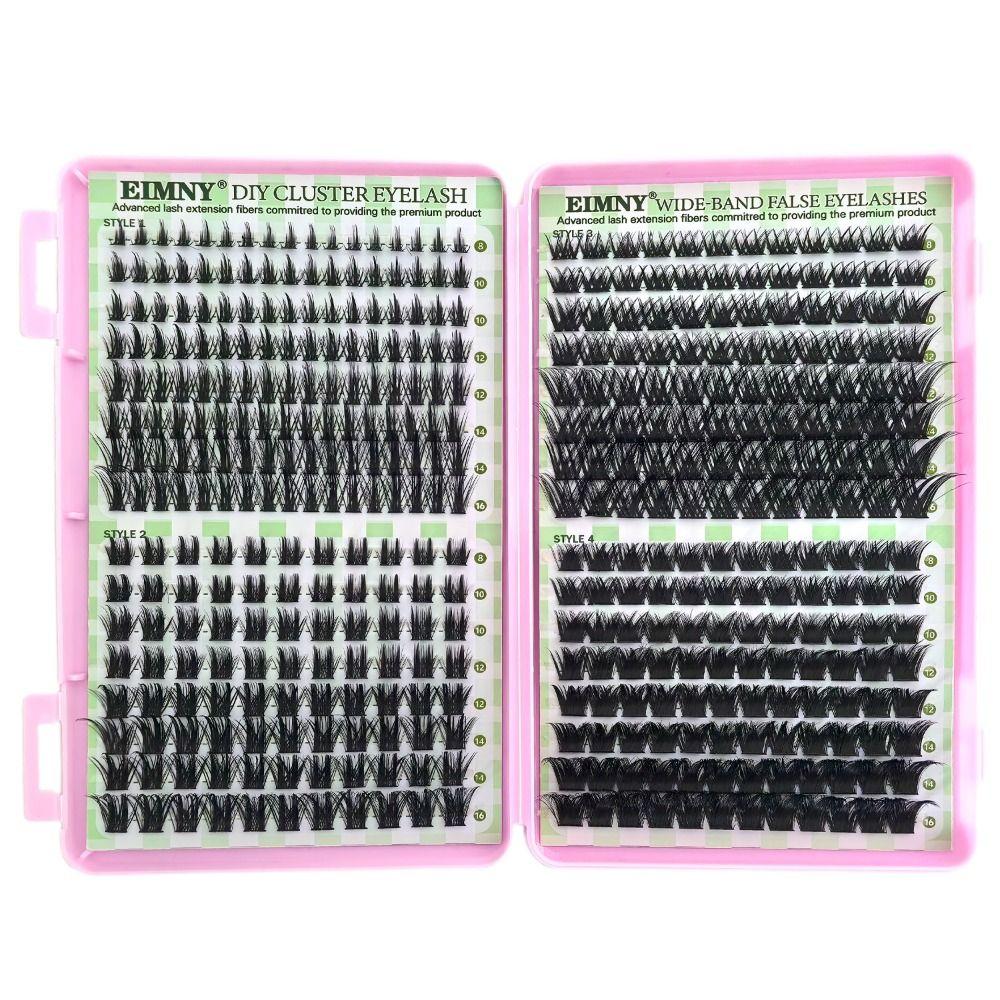 Natural Look 3D Faux Mink Lash 8-16mm Length DIY Lash Extension Kit Makeup Enhancement