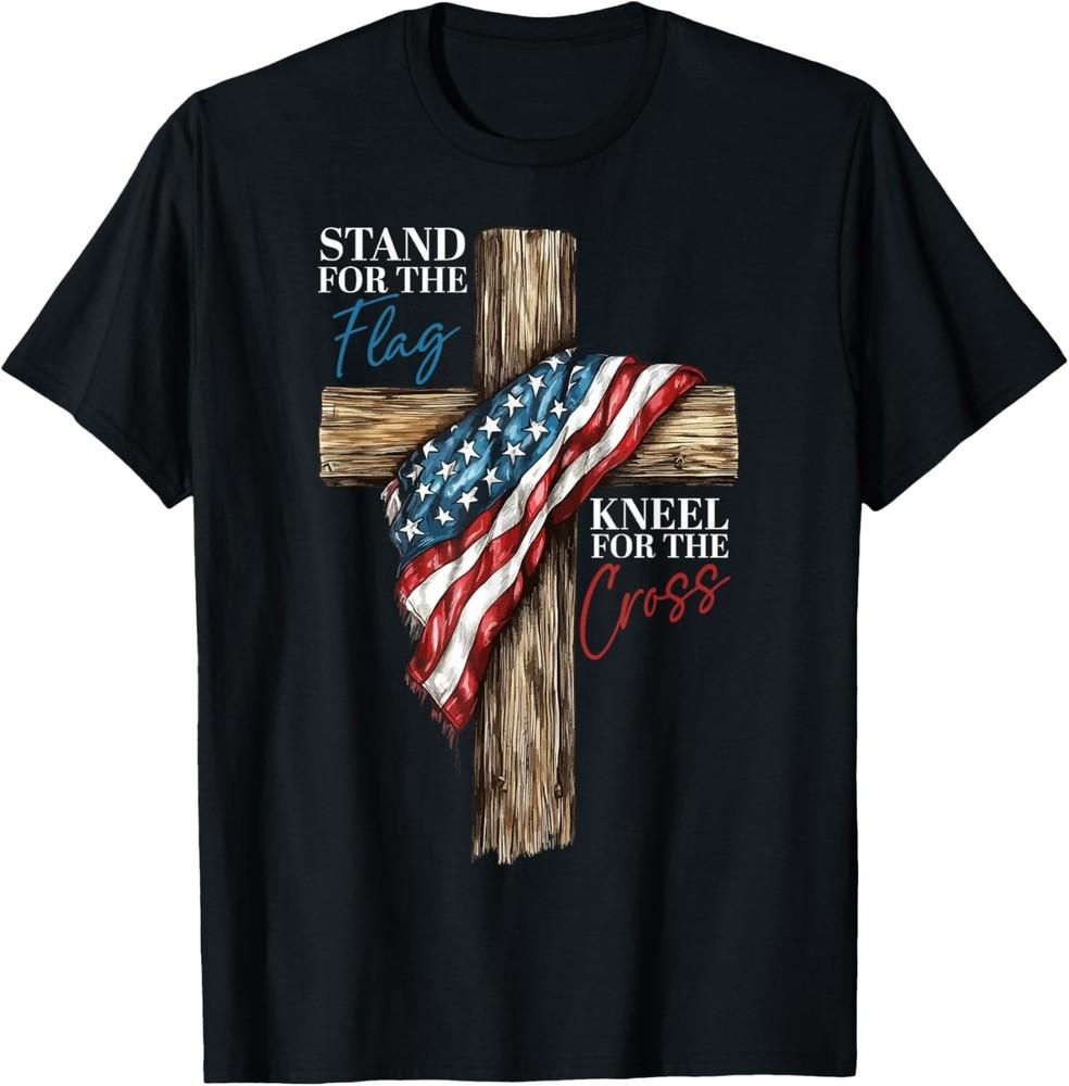 Stand for The Flag Kneel for The Cross Patriotic Faith TShirt unisex TShirt Unisex T-Shirt XXL