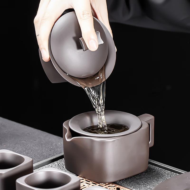 9-Piece Zisha Gaiwan Tea Set