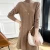 Women's Cashmere Dress Qinghe Cashmere 30% Cashmere 70% Wool Autumn and Winter Cashmere Skirt Soft and Warm