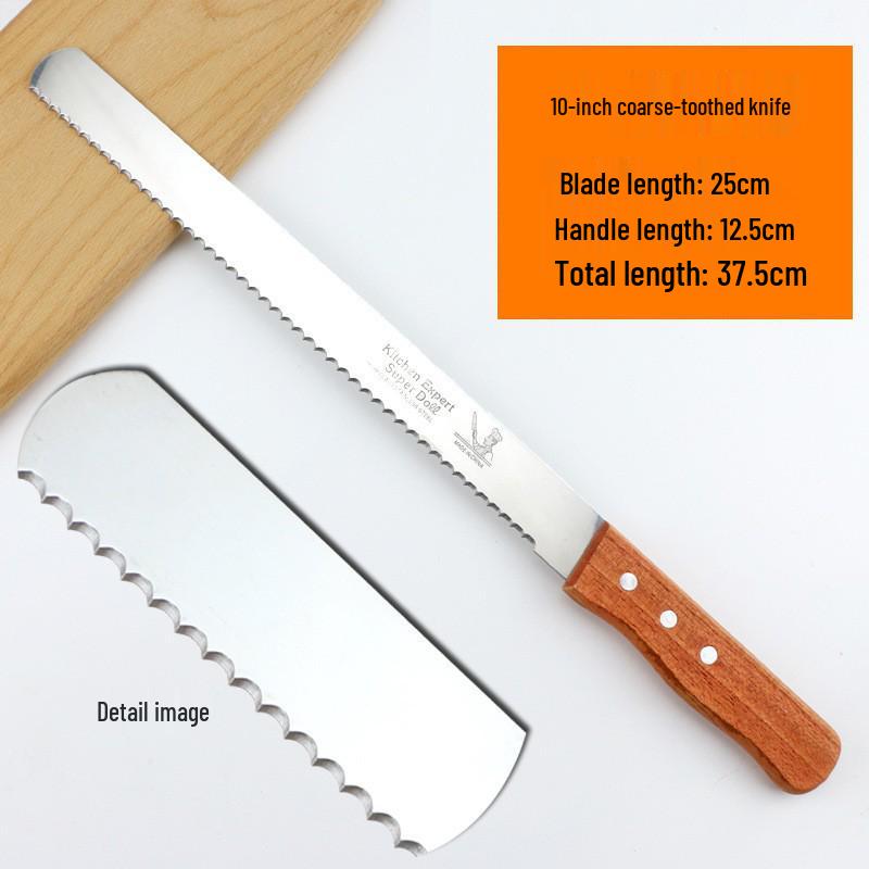 Stainless Steel Crumb-Free Serrated Bread & Cake Knife