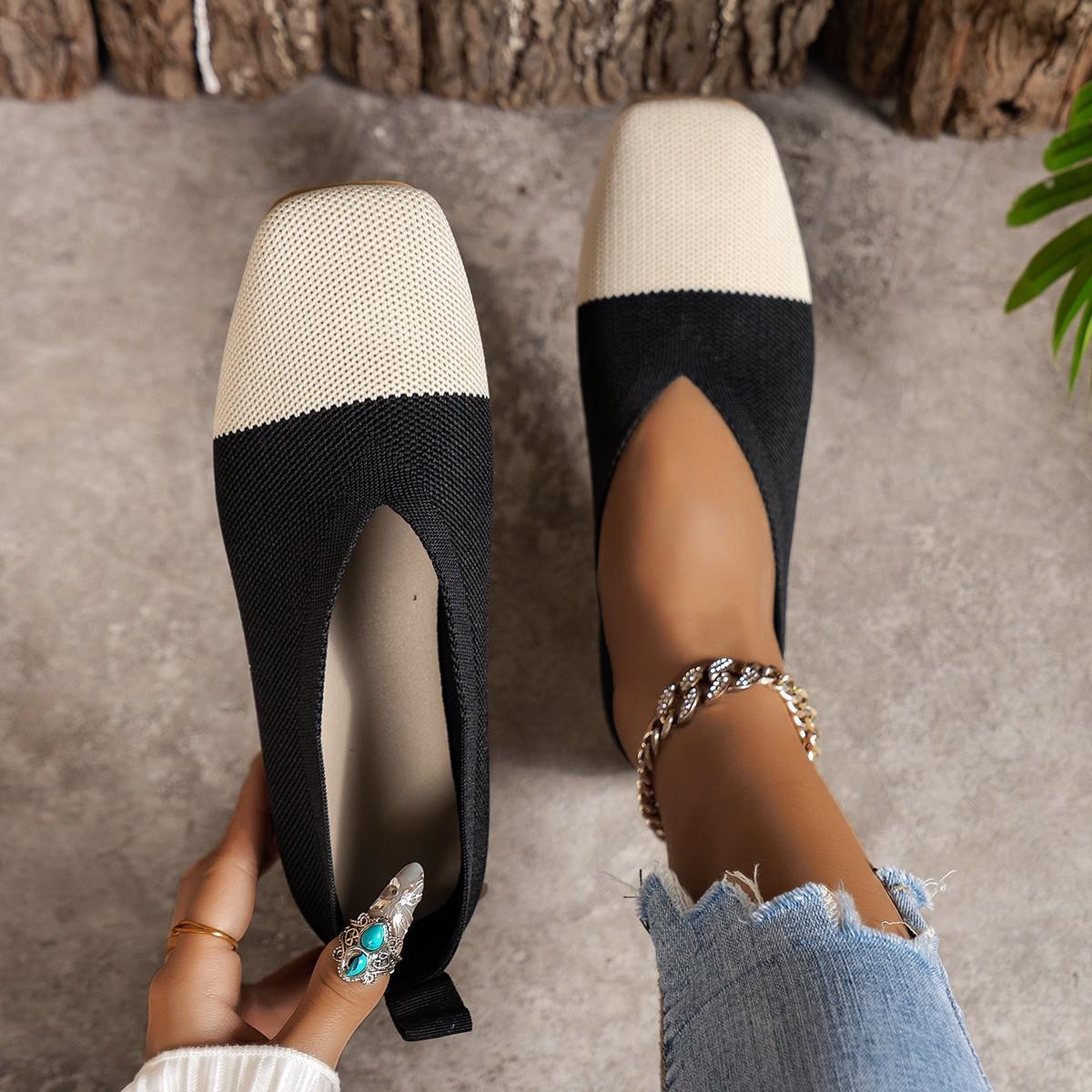 

Женская обувь на плоской подошве 2024 года, летние остроносые мокасины в стиле пэчворк, балетки, балетки для ходьбы, женские балетки Zapatos De Mujer 43