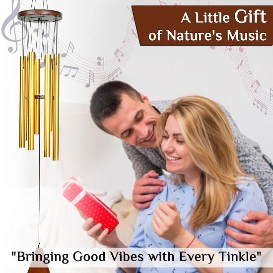 Wind Chimes for Home, Balcony, and Living Room – Home Décor Gift Items | Hanging Decoration and Showpieces for Positive Energy,