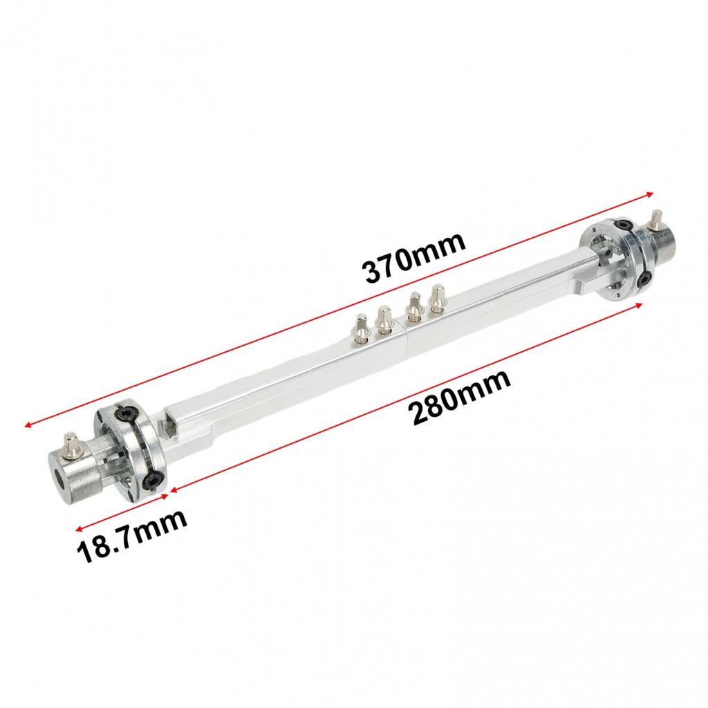 Lazmin 2PCS Arbre de Transmission pour Camion RC, Arbre de Transmission en métal pour WPL 1/16 RC échelle Camion Militaire Mise à Niveau de Remplacement Accessoires RC