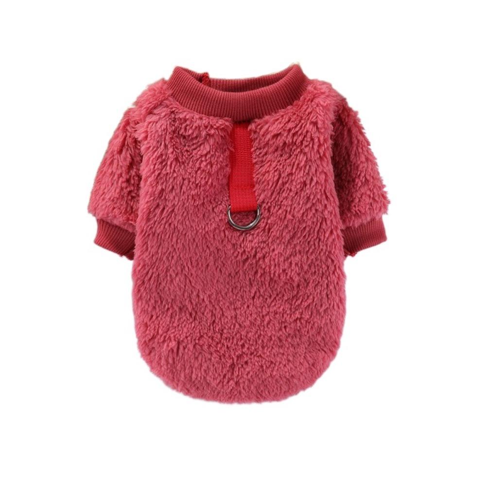 

Двусторонний флис Флисовая толстовка для собаки Утепленная зимняя одежда для щенка Худи для собаки Для улицы XXL розы красного