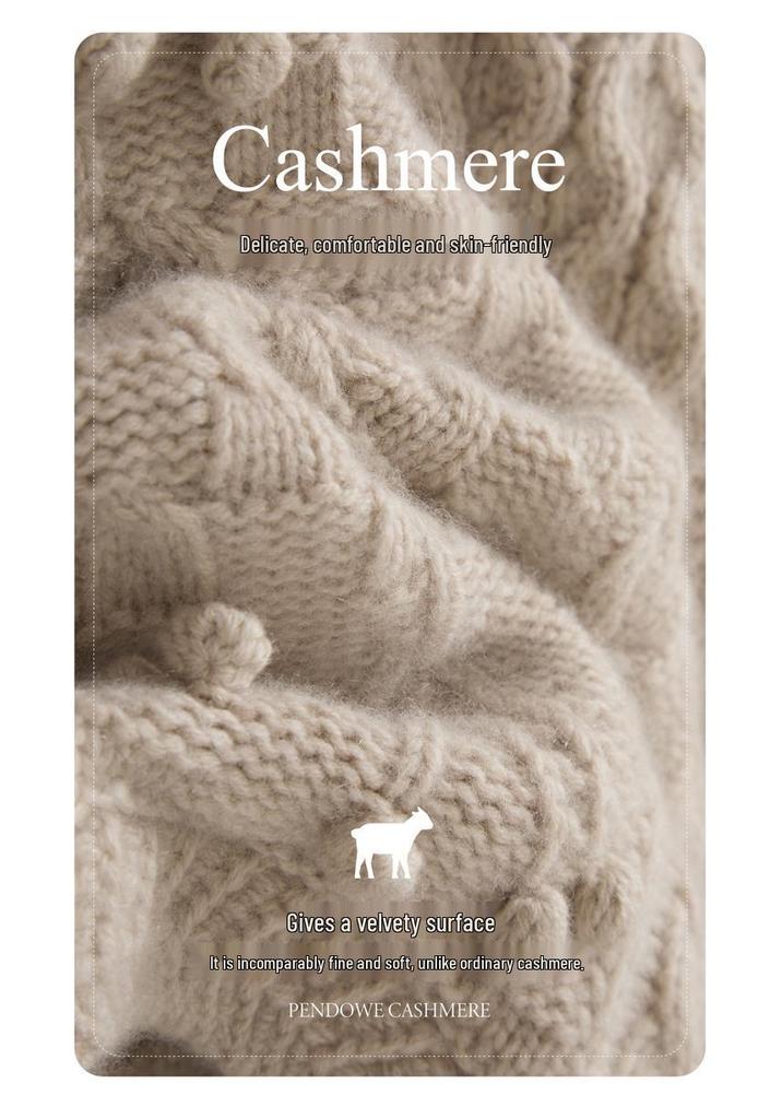 Solid Color Cable Knit Sleeveless Vest - Round Neck, Three-Needle Six-Strand Design, Perfect for Layering in Autumn and Winter