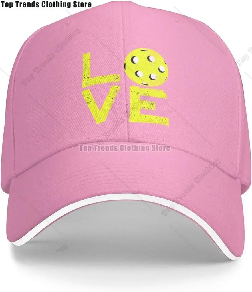 Vintage Liebe Pickleball Baseballkappe Hut für WoUnisex Unisex