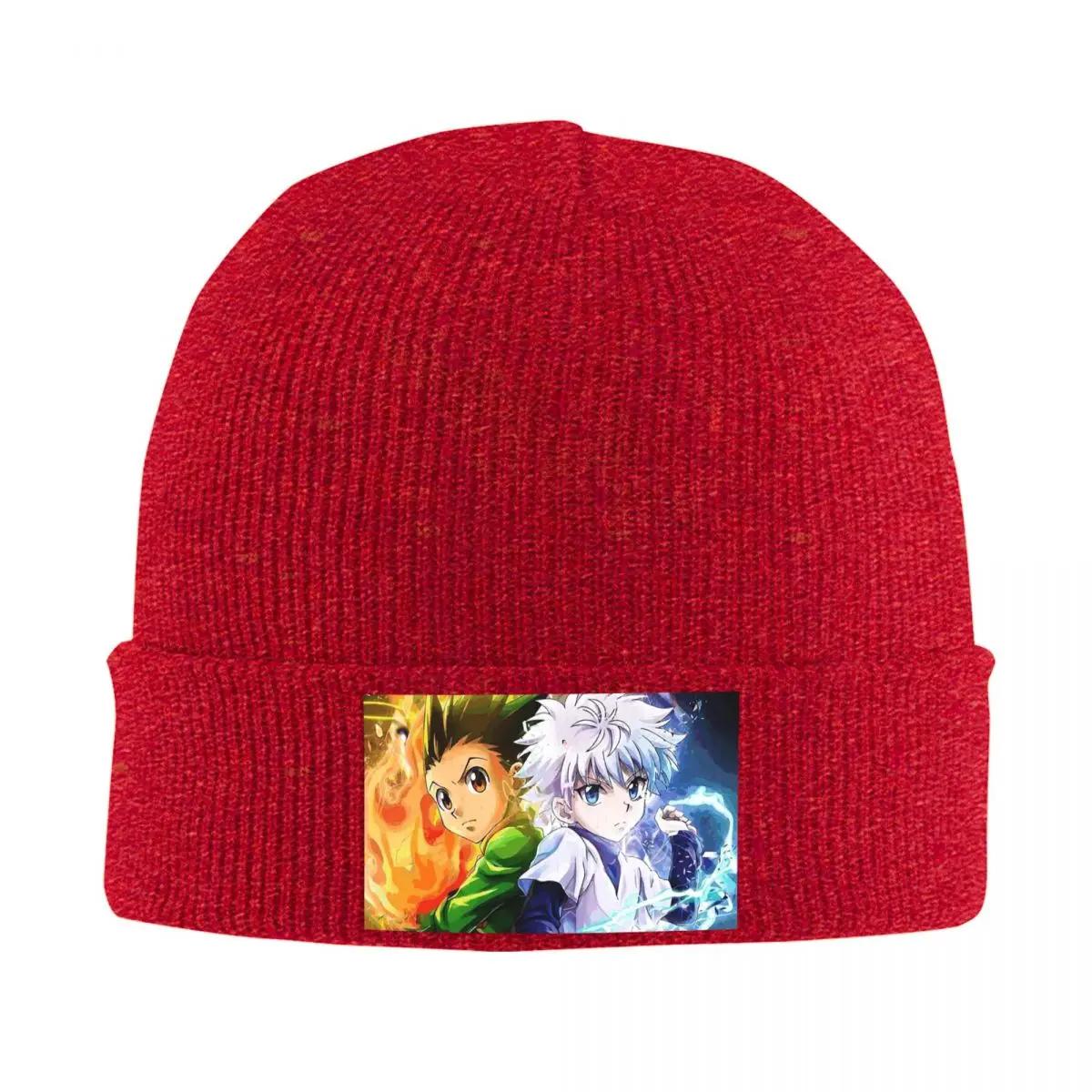 Anime Hunter X Hunter Warm Knitted Cap Winter Knit Bonnet Hat Skullies Beanies Hip Hop Caps for Unisex One Size