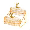 Dried Fruit Bowl Tier Serving Container Multi-use Nuts Tray Snacks for Family Wedding Party Kitchen