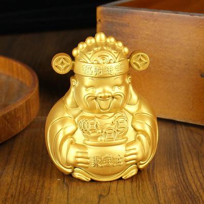 Metal God of Wealth Ornament Car Central Control Ornament Creative Edition Cai Ye Bafanglai Cai Chai Shen Grandpa Fair Gifts