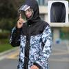 Formemory Men's Motorcycle Rainwear Set, Waterproof and Windproof, Separate Design for Heavy Rain, Heavy Duty, Lightweight, Camouflage Design (Size L)