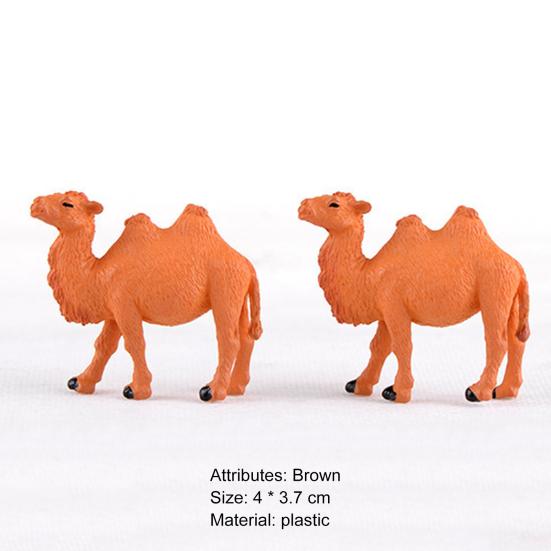 Animal Figurine Eco-friendly for Kids Brown Car Dashboard Decoration Camel Statue Chic Round Corners Lightweight