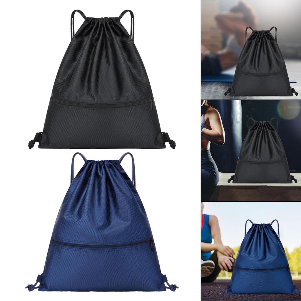 Drawstring Backpack Daypack Practical Women Men Portable Knapsacks Rucksack for Gym Climbing Trips