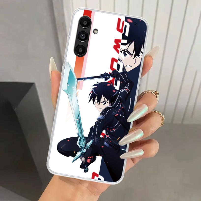Anime Sword Art Online SAO Phone Case for Samsung Galaxy A17 A16 A37 A26 A36 A57 A56 A15 A25 A35 A55 A14 A24 A34 A54 A13 A23 A33
