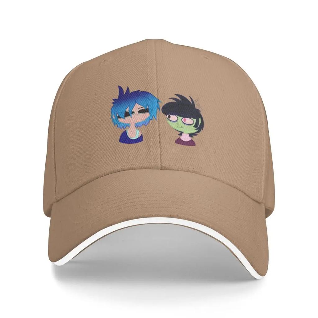 2D und Murdoc Kritzel Baseballkappe Sonnenschutzmütze Anime Damen Strand Outlet 2025 Herren