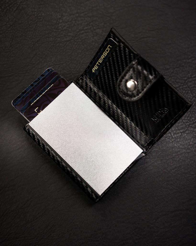 Men's Leather Wallet PTN W882-CF-4536 Black