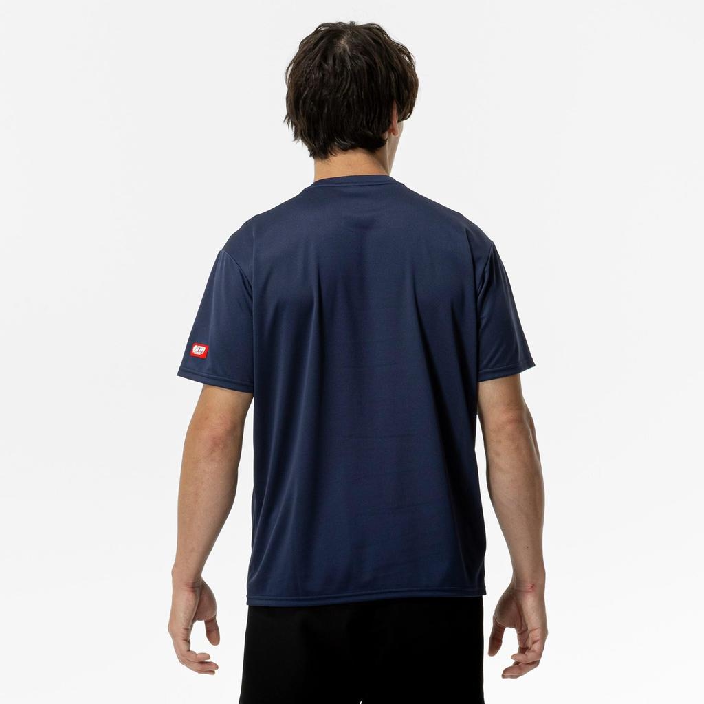 Mizuno Table Tennis Game Short JTTA Dress Navy Shirt, Sleeve, Certified, Moisture-Wicking, Quick-Drying, Unisex, 82JAC111,