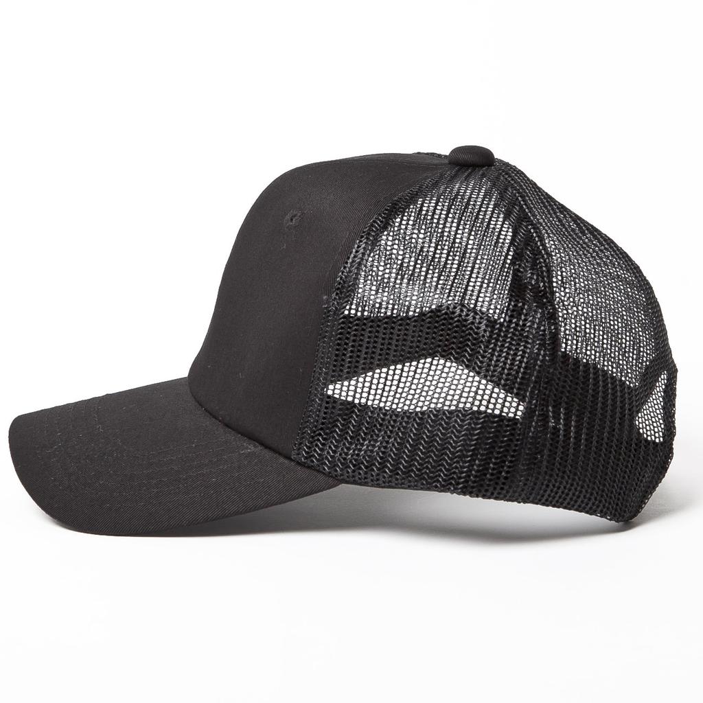 Basic Enchi Cotton Katsuragi One Size Fits Black Mesh Cap, Cap, Hat, Cotton, All, Women's & Men's,