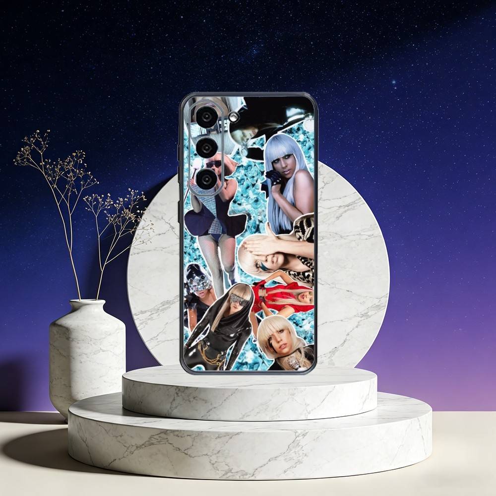 Singer lady gaga Phone Case For Samsung Galaxy A73,A72,A71,A70,A53,A52,A51,Others Soft Black Cover Samsung a12