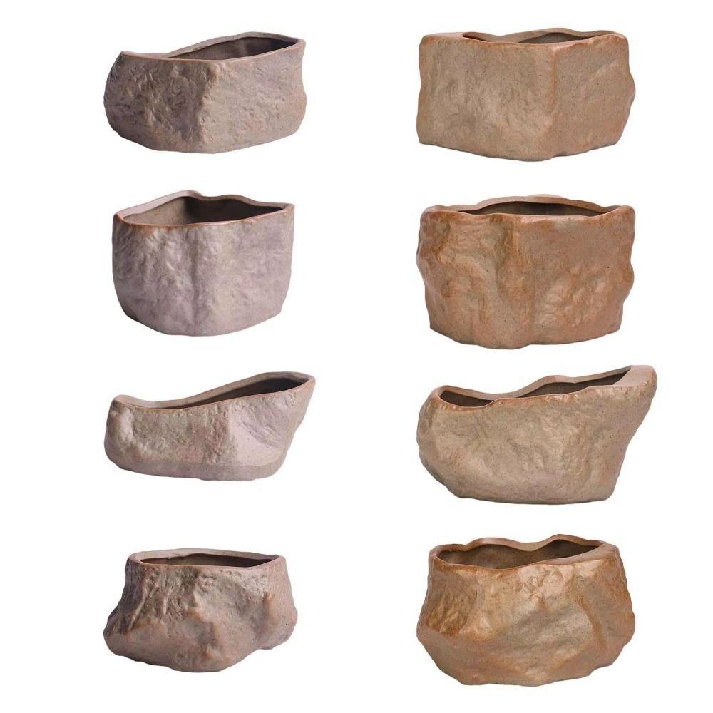 Wear Resistant Succulent Plant Pots Ceramic Plants Growing Container  Home Decoration