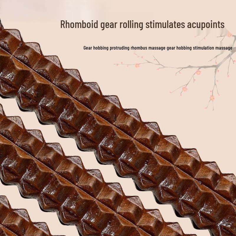 Solid Wood Foot Massager with Pedals and Roller Therapy