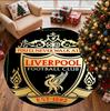 Liverpool F.C Muster Runder Teppich, Innen-/Außenmatte, für Picknick, Spielzimmer, Schlafzimmer, Büro, Wohnzimmer, Heimdeko Teppich, Geburtstagsgeschenk