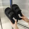 Thick-soled Velcro One-word Cool Slippers for Women To Wear In the Summer of 2025 New Fashionable Versatile with Skirts Beach Slippers
