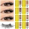 10 Pairs With Jelly Glue Strips Half Fake Eyelashes Anime Cosplay Segmented False Eyelashes Girl