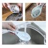 Fish Scale Scraper White ABS As Material Manual Planing Tool Plastic Serrated Safe Convenient Hanging Hole Kitchen Fishing Tools