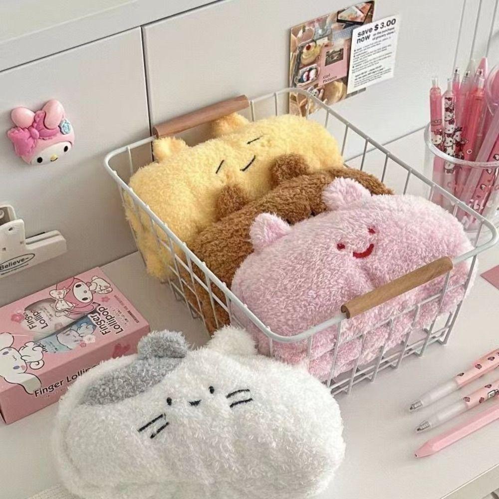Large Capacity Cartoon Pencil Case Multifunctional Kawaii Cosmetic Pouch Plush Pen Bag  School