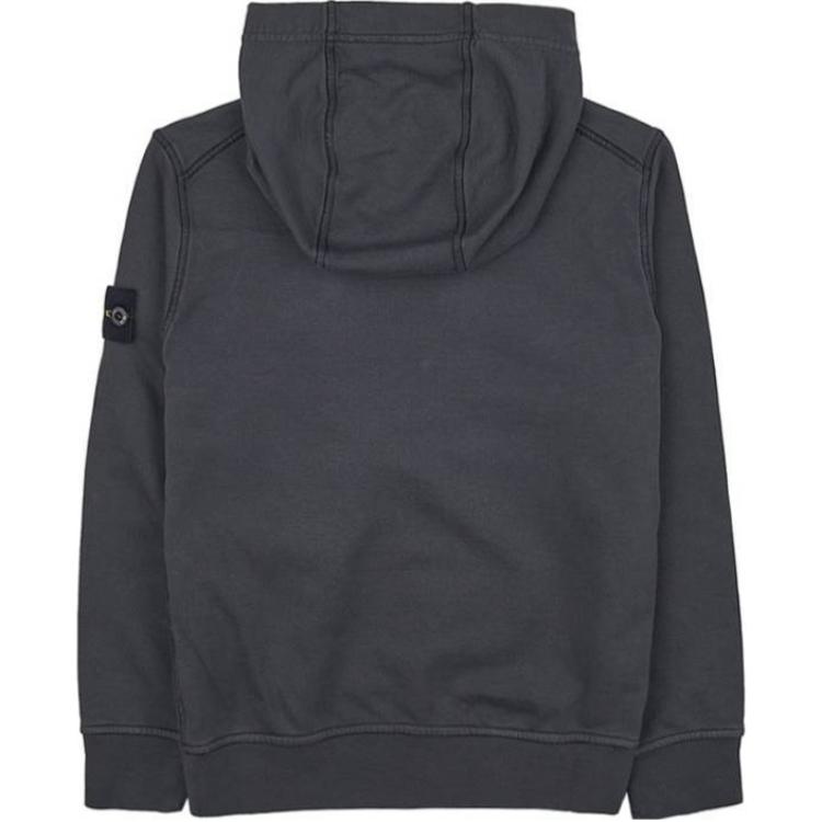 Stone Island Hoodie With Logo Patch Kids hoodies Dark-Gray 781661640-V0065