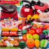 Non-Toxic Kitchen Toys Set Kitchen Utensils Children'S Simulation Education Pretend Play For Kids Children Cooking Baby Cutting Fruit Cooking