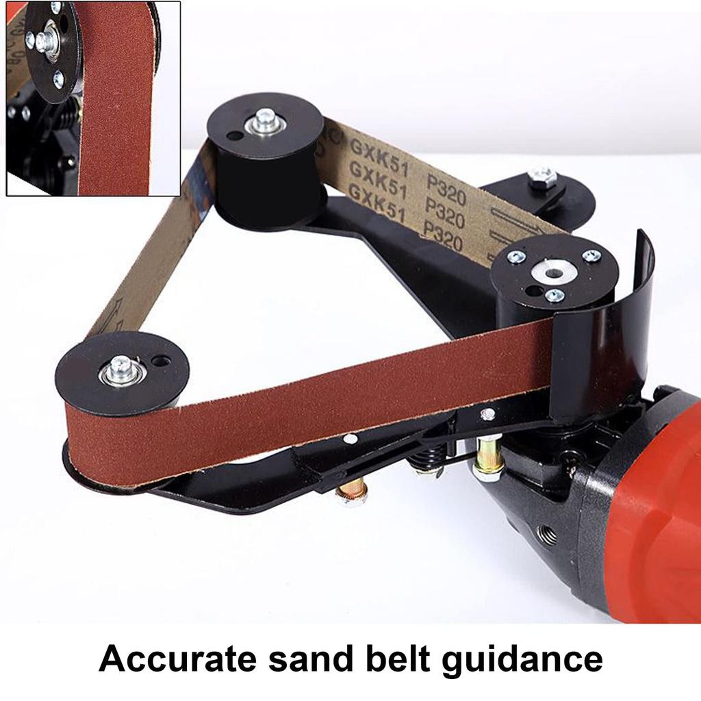 Mini Belt Sander, Pipe Tube Polisher Sander, 20mm or 40mm, Small Angle Grinder Edge Sharpener, with 5 Sanding Belts M10
