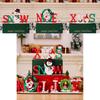 Wooden Christmas Cheerful Desk Decorations Featuring Colorful Santa Snowman And Reindeer