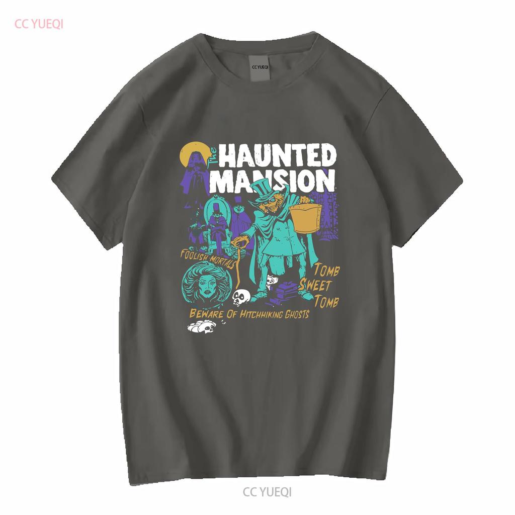 Vintage The Haunted Mansion Ghosts Halloween Spooky Season T Shirt Size S 5XL long or short sleeves vintage Washed fashion