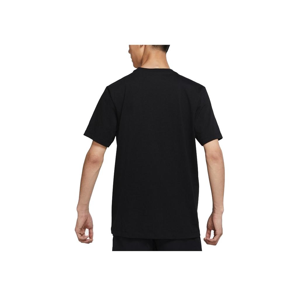 Nike Sportswear Casual Breathable Letter Print Crew Neck Short Sleeve T-Shirt Men Tops Black DD3382-010