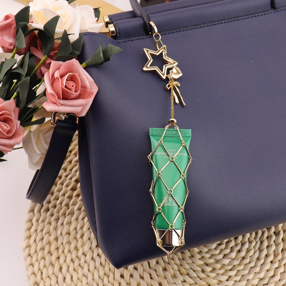 Bag Pendant Fashionable Original Simple Metal Mesh Pocket Pendant Keychain Bag Lipstick Mesh Pocket K57
