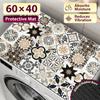 Absorbent Washing Machine Top Protector Pad Non Slip Bathroom Carpet  Home