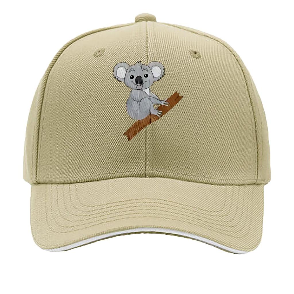 Cuddly Koala On Tree Branch Pattern Sandwich Baseball Cap For WoUnisexs Unisex FeUnisex Beach Dad Hat