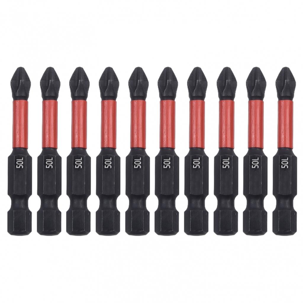 10er Pack PH2 Magnetischer Schraubendreher Bit Satz Rutschfest Lang Schraubendreher Bohrer