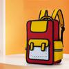 Creative Cartoon 3D Backpack for Children Anime Style Daypack Casual Book Bags for School and Short Travels