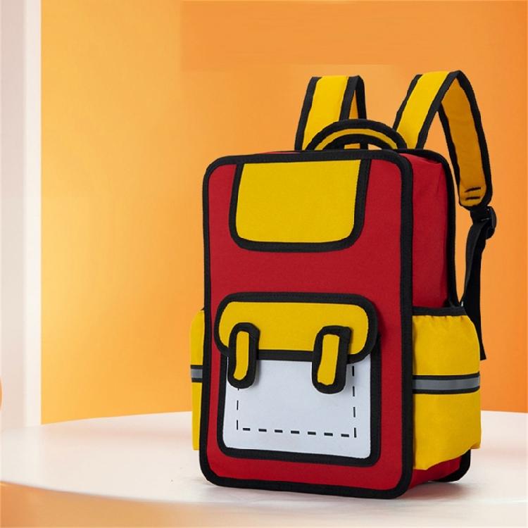 Creative Cartoon 3D Backpack for Children Anime Style Daypack Casual Book Bags for School and Short Travels