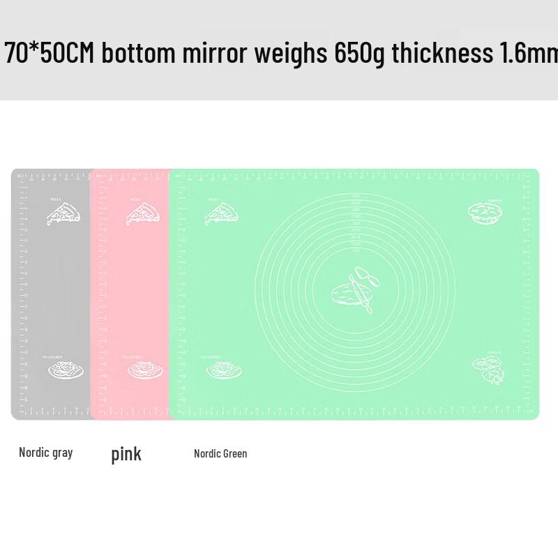 

Wutuo Silicone Baking and Kneading Mat, 70x50cm, Nordic Grey