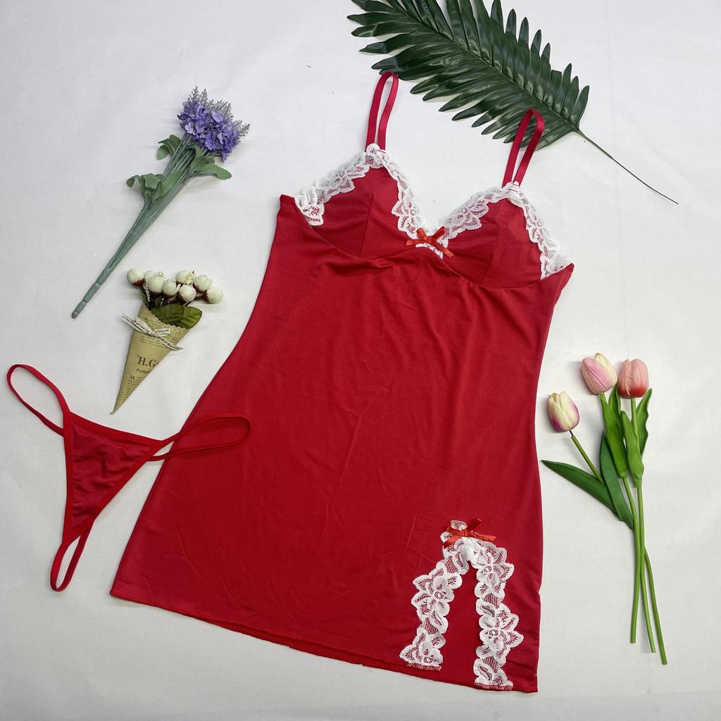 Luxurious Plus Size Lace Camisole Nightgown for Women