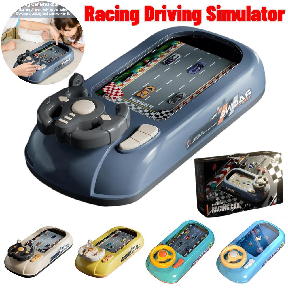New Children's Racing Game Steering Wheel Toy with Music Kids Driving Simulator Car Racing Adventure Driving Toy Table Games