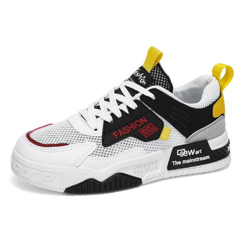 Men's Shoes Summer New Breathable Mesh Sports Casual Shoes Trend Versatile Fashion Men's Board Shoes Student Tide Shoes